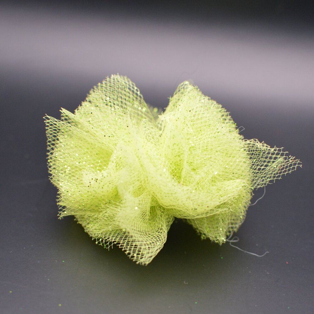 Tulle Barrette – Small – Neon Green